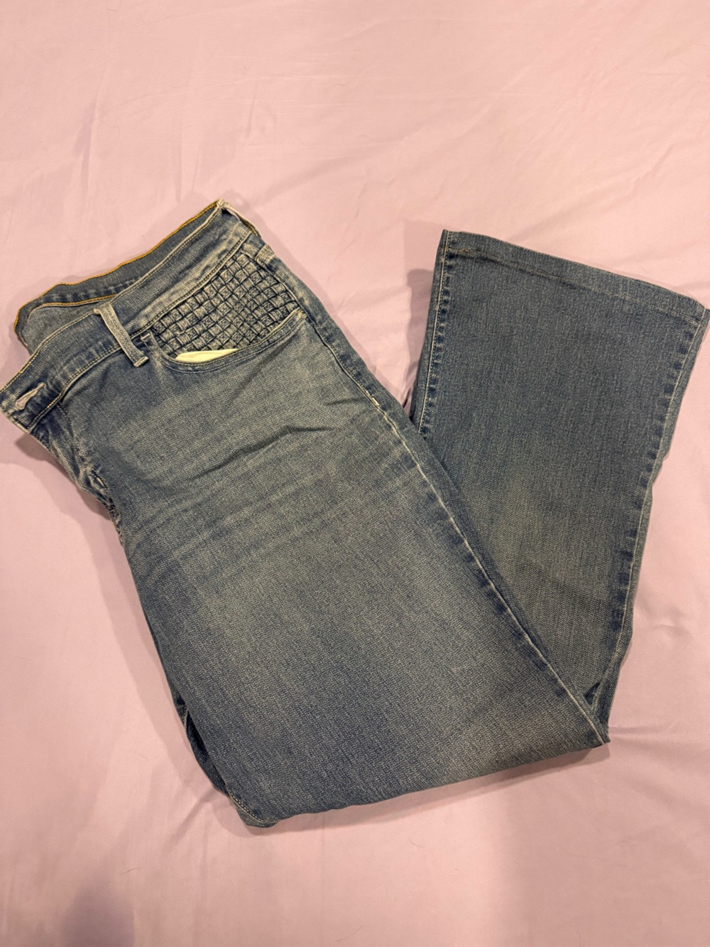 Old Navy Women's Faded Blue Bootcut Jeans